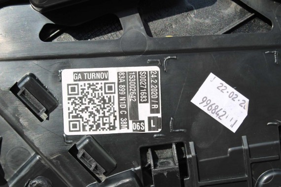 AUDI Q3 83A II FOTELE KOMPLET FOTELI siedzeń siedzenia tapicerka skóra czarne F3 N1M Leder/Kunstleder mono.pur 550-Kombination