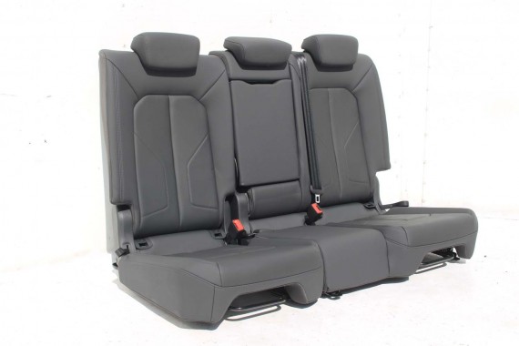 AUDI Q3 83A II FOTELE KOMPLET FOTELI siedzeń siedzenia tapicerka skóra czarne F3 N1M Leder/Kunstleder mono.pur 550-Kombination