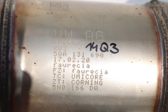 VW TIGUAN II AUDI Q3 KATALIZATOR 5QA131701B 5QA253059EL benzyna 1.4 TSi 5QA131690 RURA WYDECHOWA 83A 5QA 131 690 5QA254500C