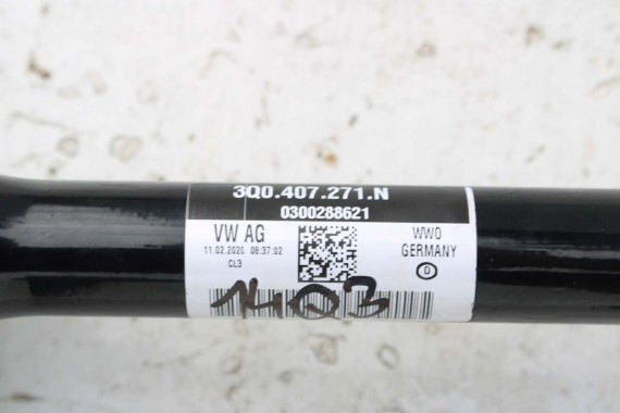 VW AUDI PÓŁOŚ PRZEDNIA LEWA 3Q0407271N 3Q0407271AL 3Q0407271N PRZÓD 3Q0 407 271 N 3Q0407271AL 3Q0407761CX 3Q0407271N 3Q0407271