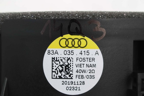 AUDI Q2 Q3 GŁOŚNIKI ZESTAW GŁOŚNIKÓW 83A035399 83A035415 83A035411 83A035398 83A035382 FL LIFT GŁOŚNIK TUBA A1 A3 83A 035 411