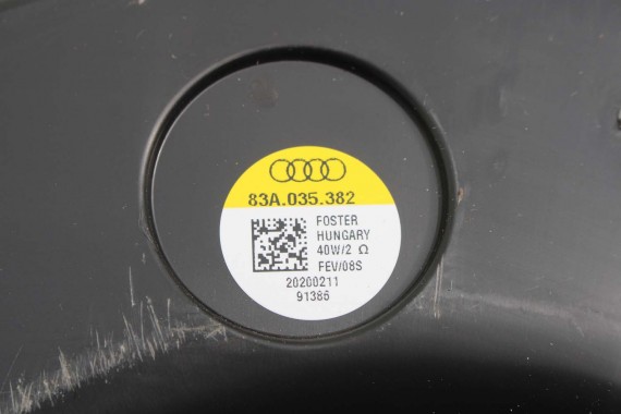 AUDI Q2 Q3 GŁOŚNIKI ZESTAW GŁOŚNIKÓW 83A035399 83A035415 83A035411 83A035398 83A035382 FL LIFT GŁOŚNIK TUBA A1 A3 83A 035 411