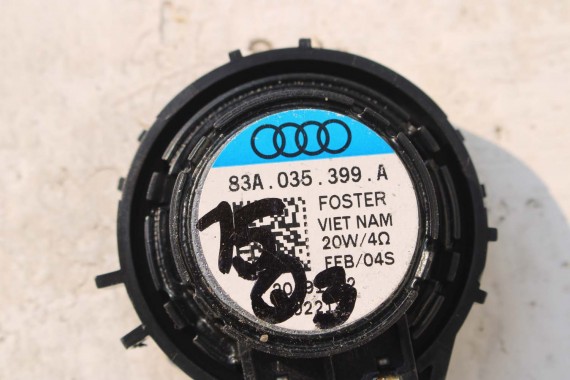 AUDI Q3 GŁOŚNIKI + WZMACNIACZ 83A035456A 83A035399A 83A035415B 83A035411A 83A035382A GŁOŚNIK TUBA BANG&Olufsen ZESTAW GŁOŚNIKÓW