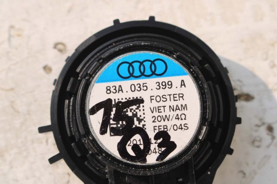 AUDI Q3 GŁOŚNIKI + WZMACNIACZ 83A035456A 83A035399A 83A035415B 83A035411A 83A035382A GŁOŚNIK TUBA BANG&Olufsen ZESTAW GŁOŚNIKÓW