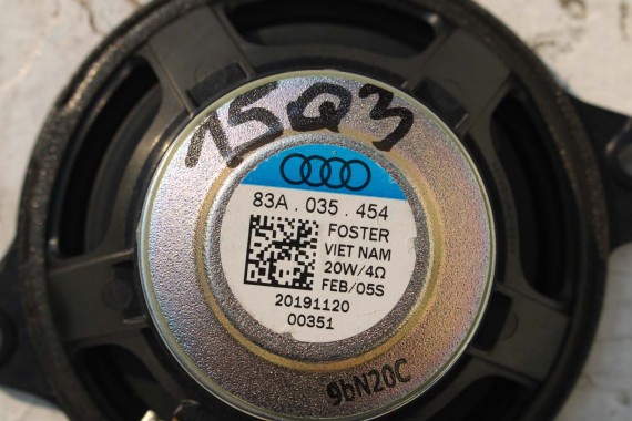 AUDI Q3 GŁOŚNIKI + WZMACNIACZ 83A035456A 83A035399A 83A035415B 83A035411A 83A035382A GŁOŚNIK TUBA BANG&Olufsen ZESTAW GŁOŚNIKÓW