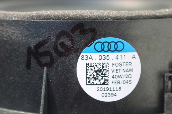 AUDI Q3 GŁOŚNIKI + WZMACNIACZ 83A035456A 83A035399A 83A035415B 83A035411A 83A035382A GŁOŚNIK TUBA BANG&Olufsen ZESTAW GŁOŚNIKÓW