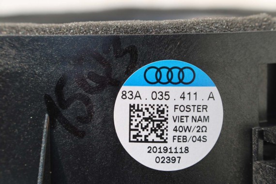 AUDI Q3 GŁOŚNIKI + WZMACNIACZ 83A035456A 83A035399A 83A035415B 83A035411A 83A035382A GŁOŚNIK TUBA BANG&Olufsen ZESTAW GŁOŚNIKÓW