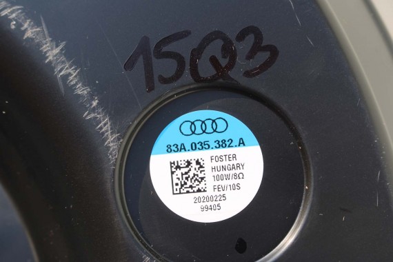 AUDI Q3 GŁOŚNIKI + WZMACNIACZ 83A035456A 83A035399A 83A035415B 83A035411A 83A035382A GŁOŚNIK TUBA BANG&Olufsen ZESTAW GŁOŚNIKÓW