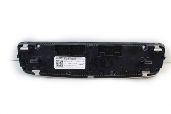 AUDI Q3 PANEL KLIMATYZACJI KLIMY 83A820043K 83A 820 043 K moduł sterownik nawiewu 83A 83A820043K 83A820043F 83A820043K 83A820043