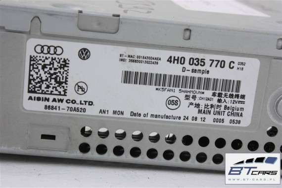 AUDI A8 CZYTNIK DVD 4H0035770C 4H0035770L KARTY SD SIM MMI 3G+ 4H0035770C 4H0035770L 4H0035770C 4H0035770L 4H0035770  4H0035770