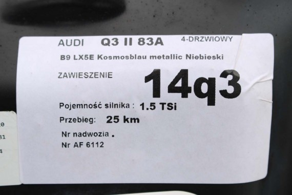 AUDI Q3 SANKI TRAWERSA 5WA199315F przód przednie kołyska 5Q0199315R 5Q0199315Q 5WA199315F 5WA 199 315 F 5Q0199315 5WA199315F VW