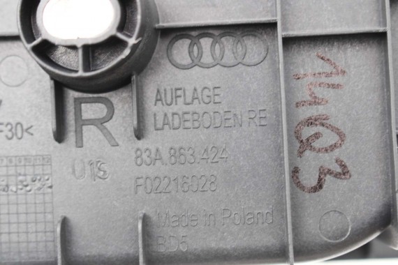 AUDI Q3 F3 BOCZEK DYWAN TAPICERKA BAGAŻNIKA 83A861529B 83A863879E 83A863880D boczki bagażnik tapicerka 83A864483B 83A 861 529
