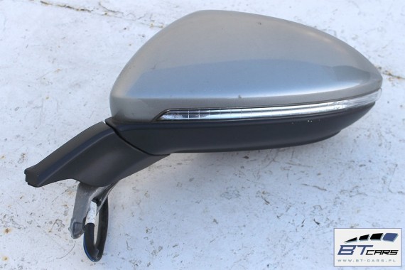 VW GOLF 7 VII LUSTERKO ZEWNĘTRZNE DRZWI LEWE 6 PIN 6pin 5G LB7W - srebrny (tungsten silver metallic) pinów kabli przewodów