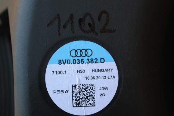 AUDI Q2 Q3 GŁOŚNIKI ZESTAW GŁOŚNIKÓW 83A035399 83A035415 83A035411 83A035398 8V0035382D FL LIFT GŁOŚNIK TUBA A1 A3 83A 035 411
