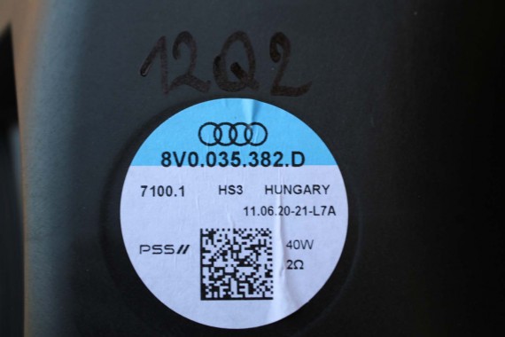 AUDI Q2 Q3 GŁOŚNIKI ZESTAW GŁOŚNIKÓW 83A035399 83A035415 83A035411 83A035398 8V0035382D FL LIFT GŁOŚNIK TUBA A1 A3 83A 035 411