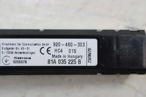 AUDI Q2 WZMACNIACZ ANTENOWY ANTENY 81A035225 81A035225B 81A 035 225 B 81A 035 225 moduł 81A035225 81A035225B