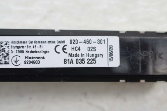 AUDI Q2 WZMACNIACZ ANTENOWY ANTENY 81A035225 81A035225B 81A 035 225 B 81A 035 225 moduł 81A035225 81A035225B