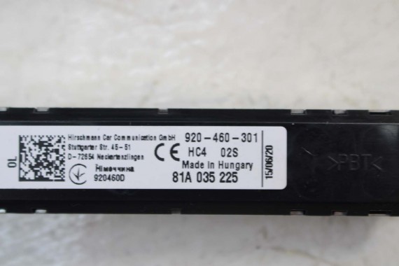AUDI Q2 WZMACNIACZ ANTENOWY ANTENY 81A035225 81A035225B 81A 035 225 B 81A 035 225 moduł 81A035225 81A035225B