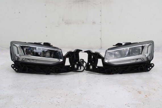AUDI Q2 PRZÓD maska błotniki zderzak pas przedni lampy wzmocnienie błotnik lampa 81A FULL LED Kolor: G3G3	LX7M 	Nanograu Szary
