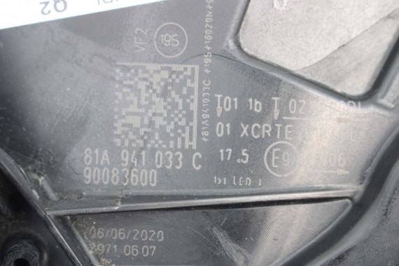 AUDI Q2 PRZÓD maska błotniki zderzak pas przedni lampy wzmocnienie błotnik lampa 81A FULL LED Kolor: G3G3	LX7M 	Nanograu Szary