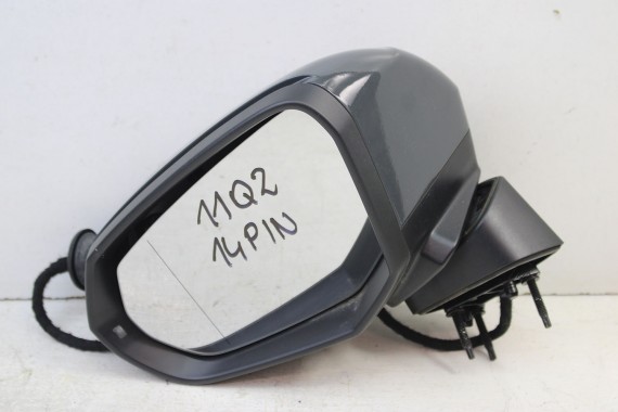 AUDI Q2 LUSTERKO DRZWI LEWE 14 pin 81A zewnętrzne pinów kabli przewodów G3 	LX7M 	Nanograu metallic 	Szary 14pin