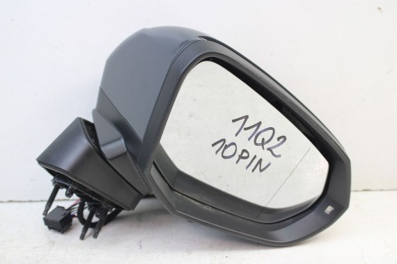 AUDI Q2 LUSTERKO DRZWI PRAWE 10 pin 81A zewnętrzne pinów kabli przewodów G3 	LX7M 	Nanograu metallic 	Szary 10pin