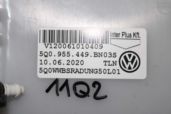 AUDI A3 Q2 ZBIORNIK PŁYNU SPRYSKIWACZY 5Q0955453BE 5Q0 955 453 BE ZBIORNICZEK 81A 2016- SAMOCHODOWY pojemnik 5Q0955449 7M0919376