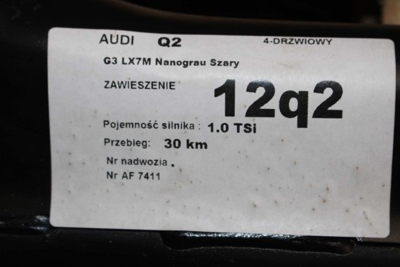 AUDI Q2 BELKA ZAWIESZENIA TYLNA 5Q0501049BJ TYŁ SANKI TRAWERSA 5Q0501049A SKODA SEAT 5Q0501049E 5Q0501049S VW GOLF 7 5Q0501049BG