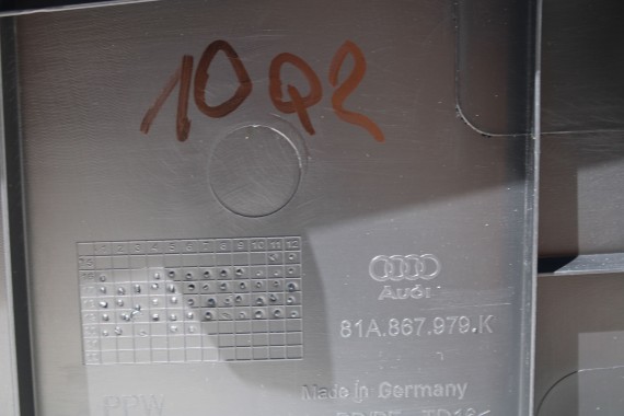 AUDI Q2 BOCZEK KLAPY BAGAŻNIKA 81A867979K 81A867973B 4PK czarny tapicerka wykończenie 81A867979J 81A867973A 81A867979 81A867973