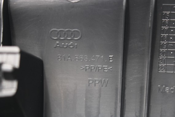 AUDI Q2 BOCZEK DYWAN TAPICERKA BAGAŻNIKA 81A861529 81A863879 81A863880 boczki bagażnik tapicerka 81A861529A 81A863879C 81A FL