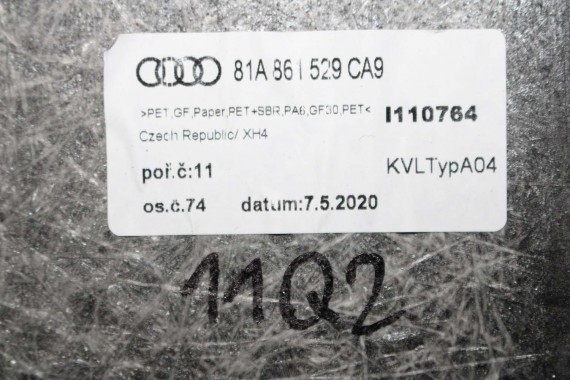 AUDI Q2 BOCZEK DYWAN TAPICERKA BAGAŻNIKA 81A861529 81A863879 81A863880 boczki bagażnik tapicerka 81A861529A 81A863879C 81A FL