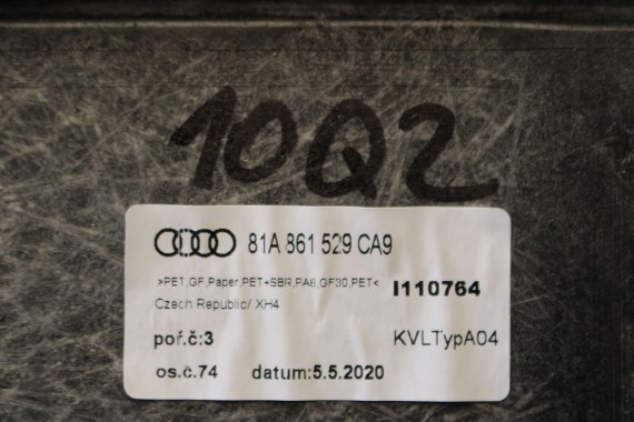 AUDI Q2 BOCZEK DYWAN TAPICERKA BAGAŻNIKA 81A861529 81A863879 81A863880 boczki bagażnik tapicerka 81A861529A 81A863879C 81A FL
