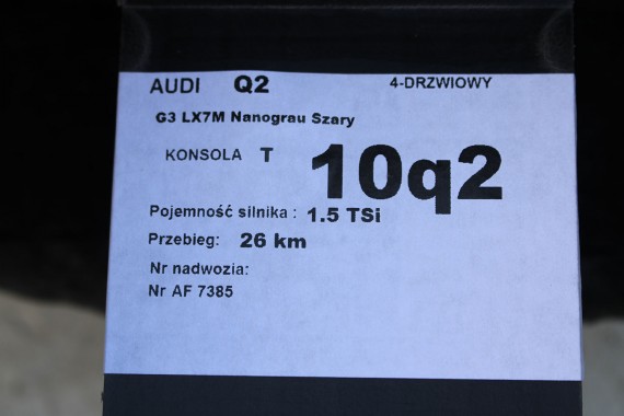 AUDI Q2 KONSOLA PULPIT DESKA ROZDZIELCZA KOKPIT PULPIT 81C857001 81C 857 001 ANGLIK  81C857001F 81C857001K UK 81C857001