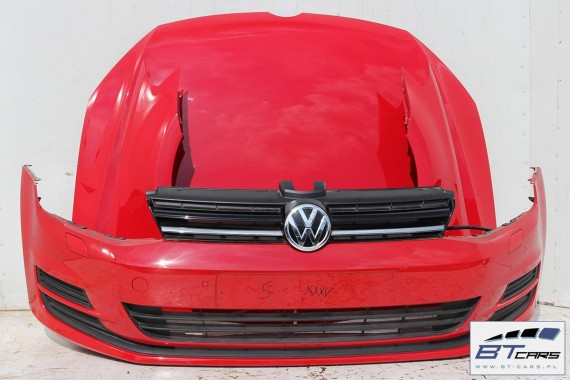 VW GOLF 7 VII PRZÓD maska błotniki zderzak pas przedni wzmocnienie błotnik LY3D Kolor: czerwony tornado 5G