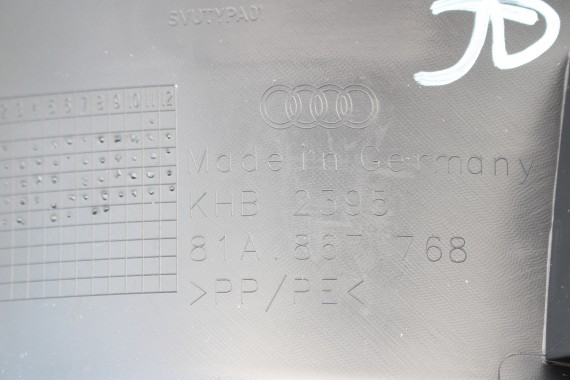 AUDI Q3 POSZYCIE SŁUPEK D 81A867767 81A867768 81A 867 767 dolne podłogi kolor szary SŁUPKA srebrny 81A867767 81A867768 81A867767