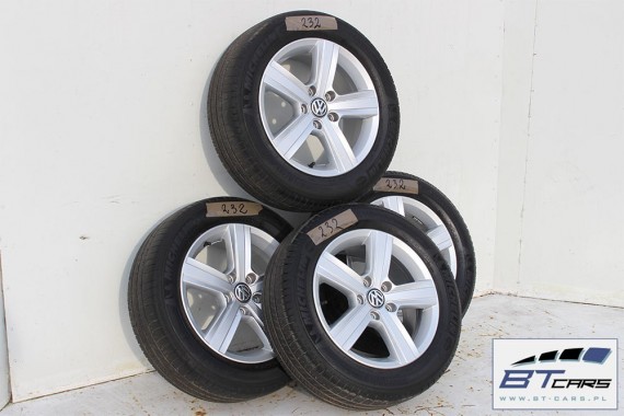 VW GOLF 7 VII SPORTSVAN FELGI 16 cali OPONY KOŁA LATO felga 5G0601025BN 6,5J*16H2 ET46 opona MICHELIN ENERGY SAVER 205/55/16