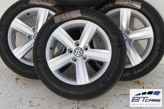 VW GOLF 7 VII SPORTSVAN FELGI 16 cali OPONY KOŁA LATO felga 5G0601025BN 6,5J*16H2 ET46 opona MICHELIN ENERGY SAVER 205/55/16