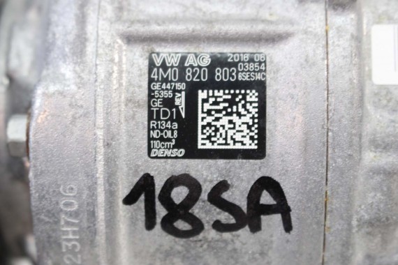 AUDI A4 A5 A6 Q7 POMPA KLIMATYZACJI KLIMY 4M0820803 4M0 820 803 SPRĘŻARKA KOMPRESOR 8W B9 F5 4M VW TOUAREG III GE447150 6SES14C