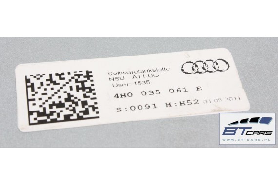 AUDI A8 TUNER RADIOWY RADIO UNIT 4H0035061C 4H0035061E 4H0035061 4H0035061G 4H0035061G 4H0035061 radiounit 4H0035061C 4H0035061E