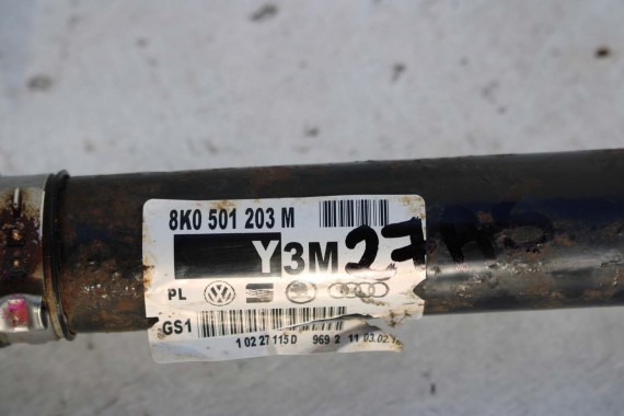 AUDI A4 A5 PÓŁOŚ TYLNA TYŁ 8K0501203M 8K0 501 203 M 8K B8 8T 4*4 8K0501203M 8K0501203M 8K0501203M 8K0501203M 8K0501203 8K0501203