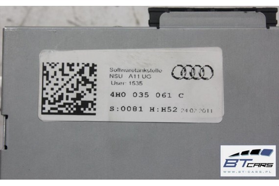 AUDI A8 TUNER RADIOWY RADIO UNIT 4H0035061C 4H0035061E 4H0035061 4H0035061G 4H0035061G 4H0035061 radiounit 4H0035061C 4H0035061E