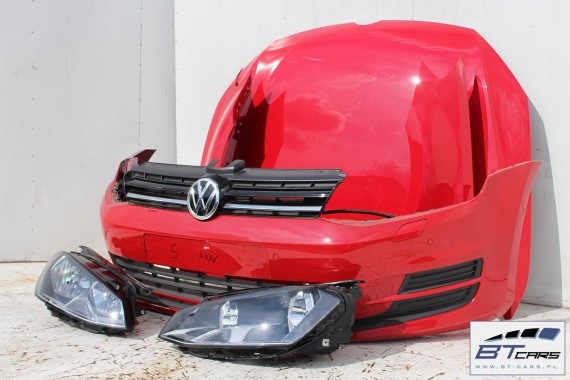 VW GOLF 7 VII LY3D PRZÓD maska błotniki zderzak pas przedni lampy wzmocnienie błotnik lampa Kolor: czerwony tornado 5G KOMPLETNY