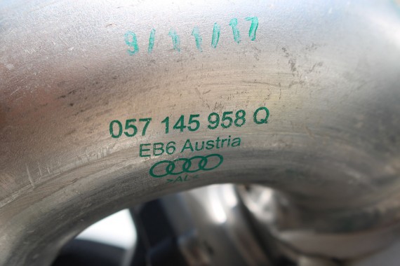 AUDI A8 PRZEWÓD 057145957AB 057145958Q rurka 4.2 TDi 057145957Q 057145957AB 057145958Q INTERKULERA intercoolera wąż 057145957AB