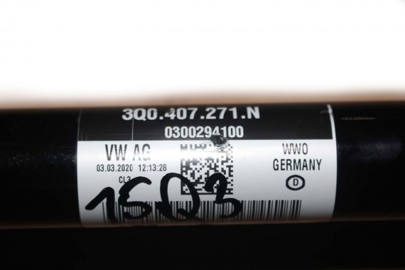 VW AUDI PÓŁOŚ PRZEDNIA LEWA 3Q0407271N 3Q0407271AL 3Q0407271N PRZÓD 3Q0 407 271 N 3Q0407271AL 3Q0407761CX 3Q0407271N 3Q0407271