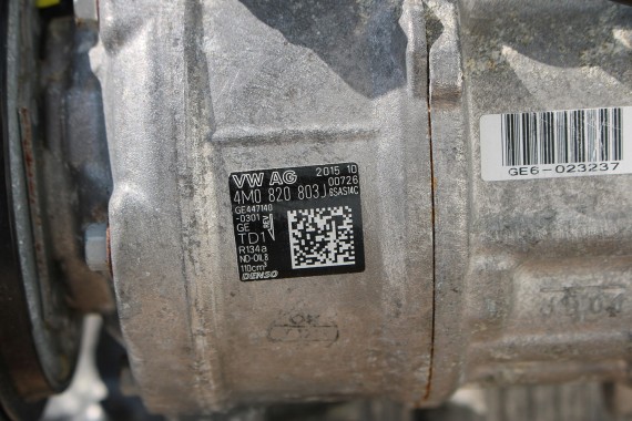AUDI POMPA KLIMATYZACJI KLIMY 4M0820803J 4M0820803A producent DENSO 3.0 TDi diesel 4M0 820 803 J sprężarka GE447140 4M0820803L