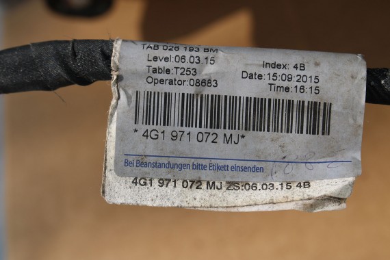 AUDI A6 A7 WIĄZKA SILNIKA 4G1971072MJ 3.0 TDi diesel instalacja 4G1 971 072 MJ 4G1971072MJ 4G1971072MJ 4G1971072MJ 4G1971072MJ