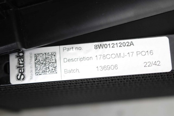 AUDI RS4 RS5 CHŁODNICA INTERKULERA 8W0121212F 8W0121202A POWIETRZA DOŁADOWANIA Intercooler 8W0121262D 8W0121030M 8W0121212F