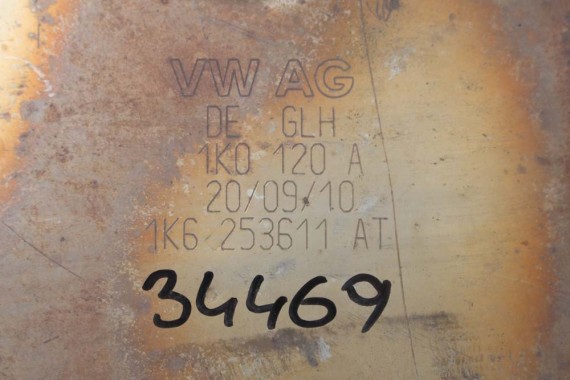 VW THE BEETLE WYDECH TŁUMIK 1K6253611AT 1K0120A 1K6 253 611 AT 1K0 120 A 5C 2011- 1K6253611AT 1K6253611AT 1K6253611AT 1K6253611
