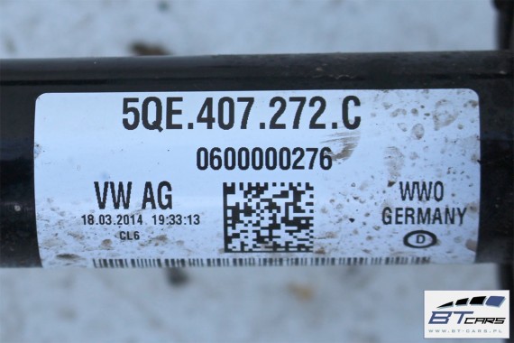 VW E-GOLF PÓŁOŚ PRZEDNIA PRAWA PRZÓD 5QE407272C 5QE 407 272 C 5QE407762AX 5QE407272C 5QE407272C 5QE407272C 5QE407272C 5QE407272C