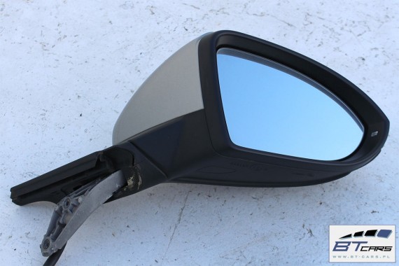 VW GOLF 7 VII LUSTERKO DRZWI PRAWE LB7W 10 pin ZEWNĘTRZNE 10pin 5G LB7W - srebrny (tungsten silver ) pinów kabli przewodów